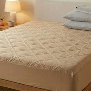 protector de colchon impermeable ultrasonido dorado