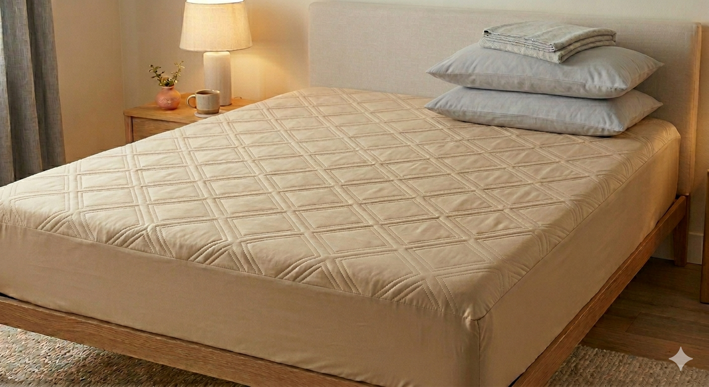 protector de colchon impermeable ultrasonido dorado protector de colchon impermeable ultrasonido dorado